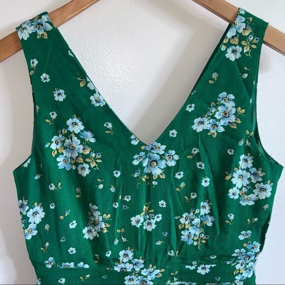 Loft - green floral pattern romper - Picture 2 of 14